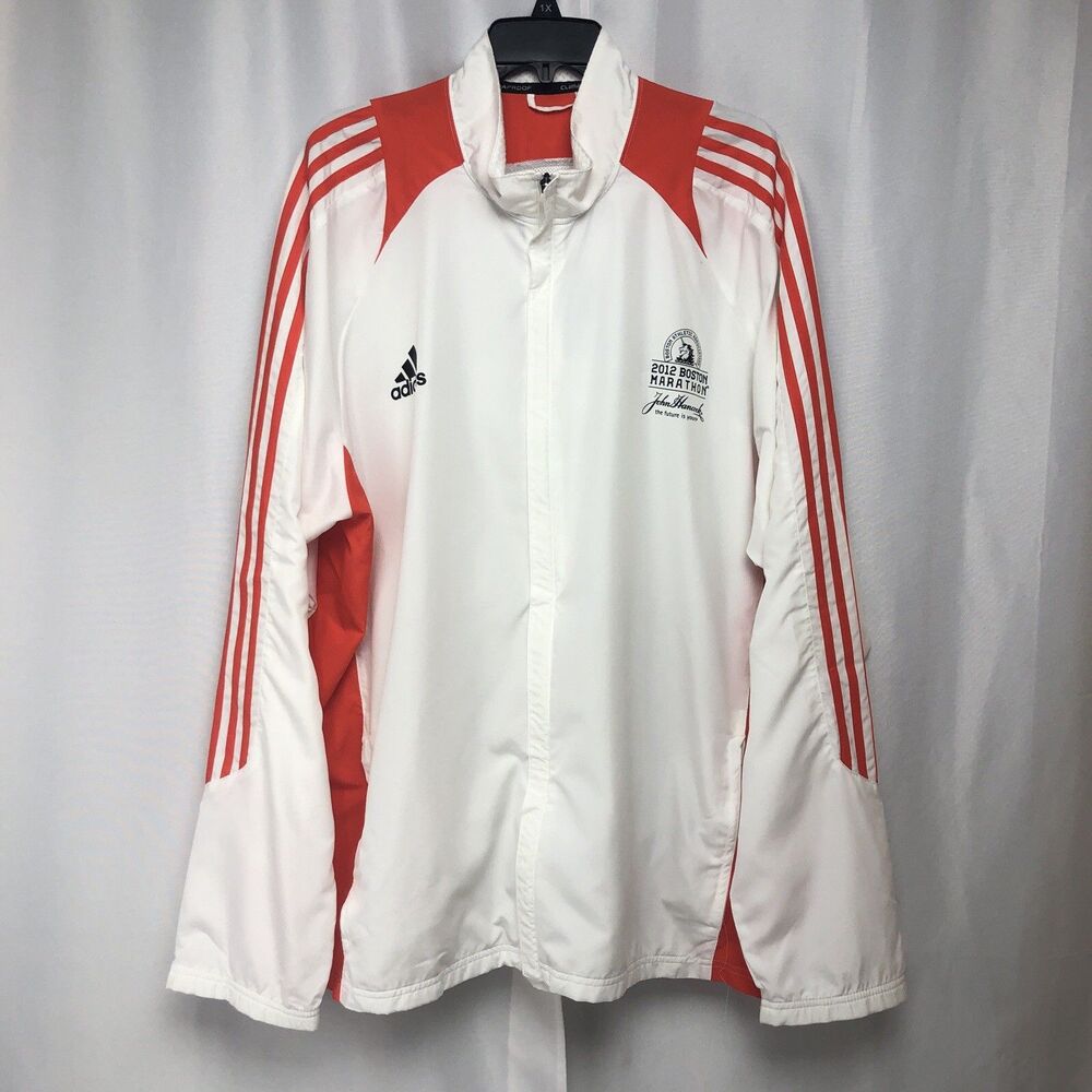 ADIDAS Boston Marathon JACKET  2012 CLIMAPROOF White Size 2XL